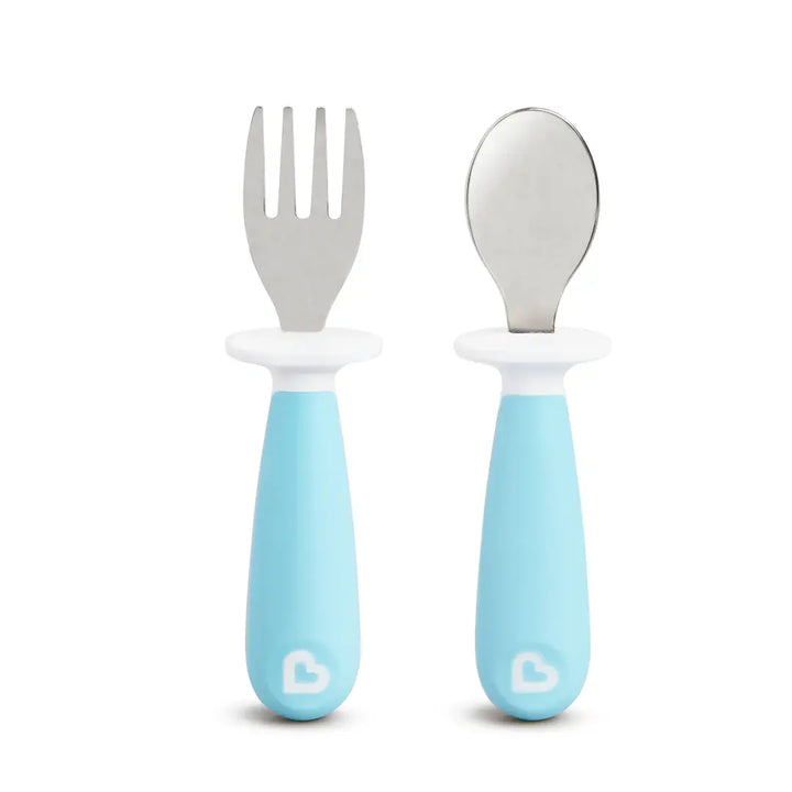 Munchkin Raise Toddler Fork and Spoon Set (Blue)