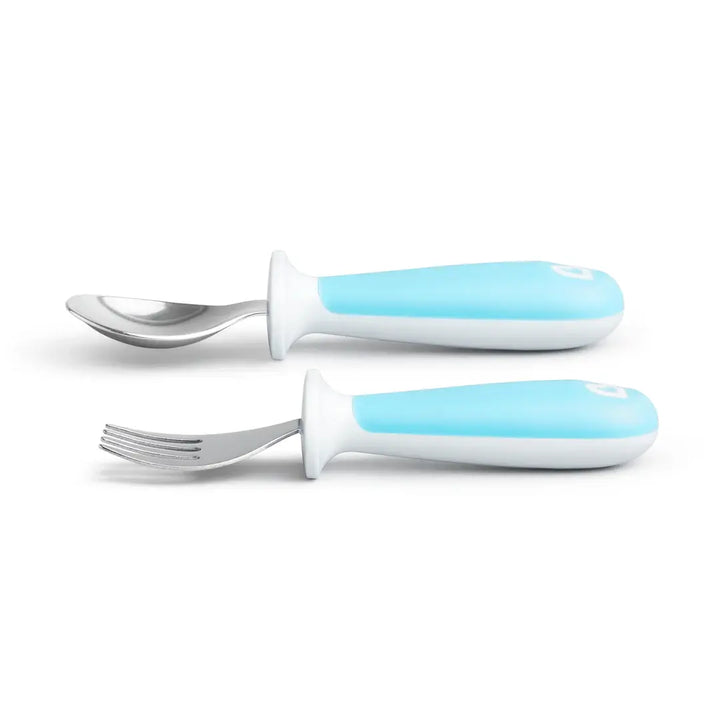 Munchkin Raise Toddler Fork and Spoon Set (Blue)