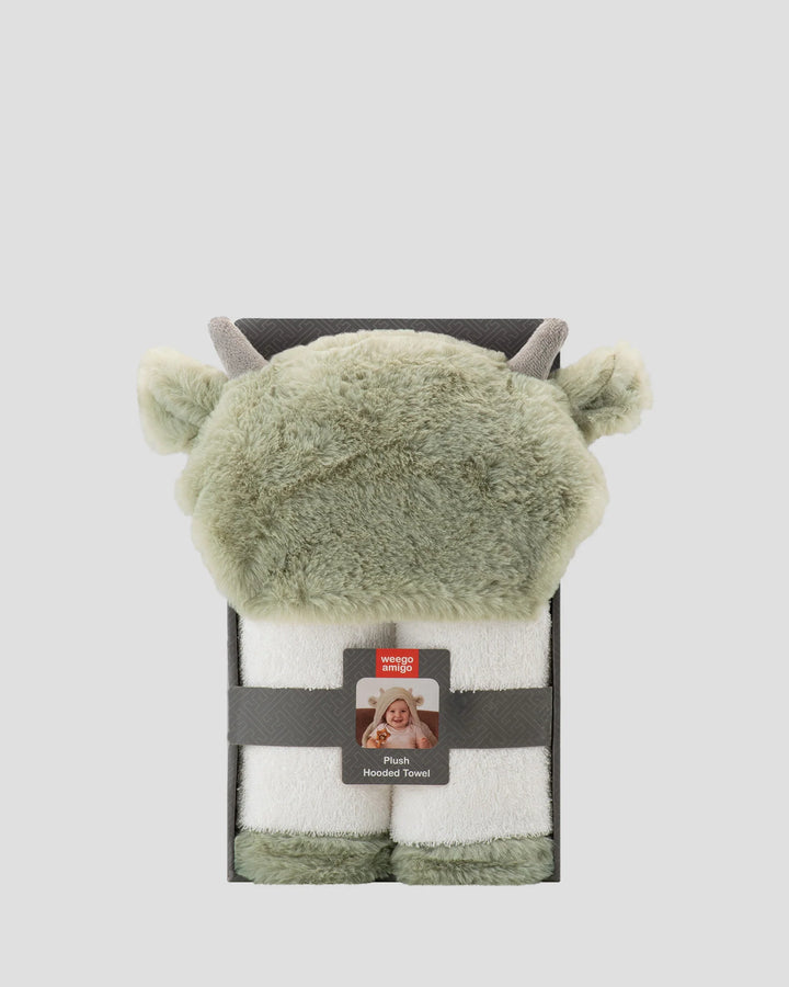 Weegoamigo Plush Baby Hooded Towel - Roar-y McIlroy Dinosaur