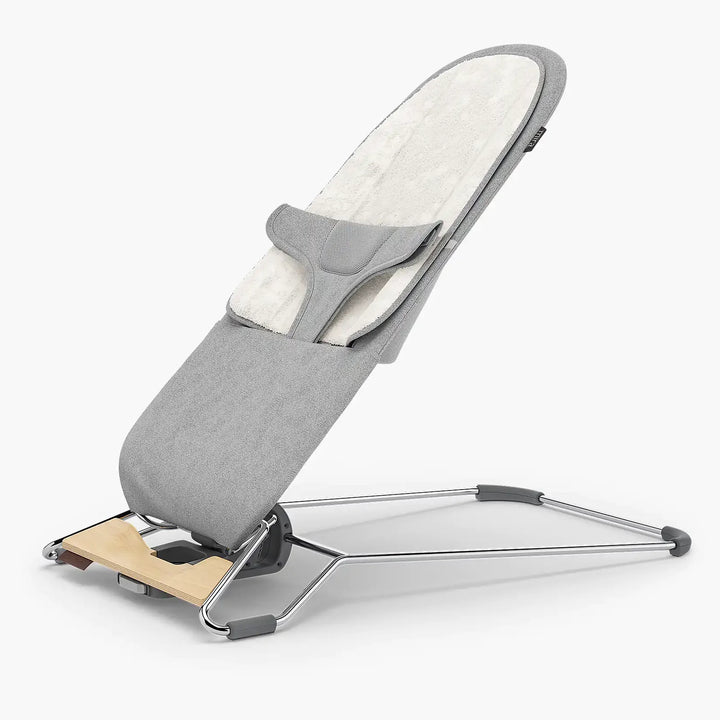 UPPAbaby Mira 2-in-1 Bouncer and Seat Stella [Grey Mélange | Silver Chrome | Maple Wood]