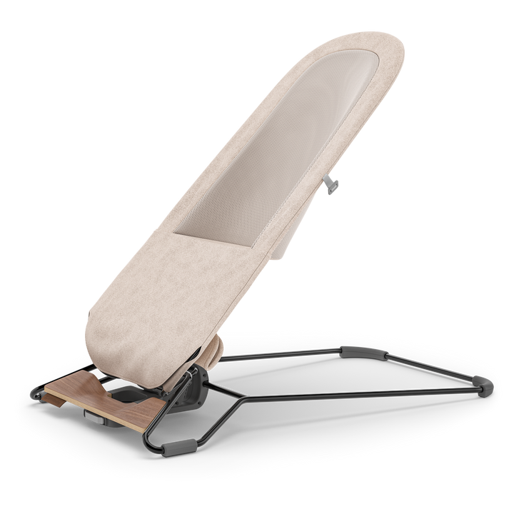 UPPAbaby Mira 2-in-1 Bouncer and Seat Charlie [Sand Mélange | Black Chrome | Walnut Wood]
