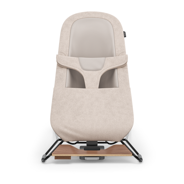 UPPAbaby Mira 2-in-1 Bouncer and Seat Charlie [Sand Mélange | Black Chrome | Walnut Wood]