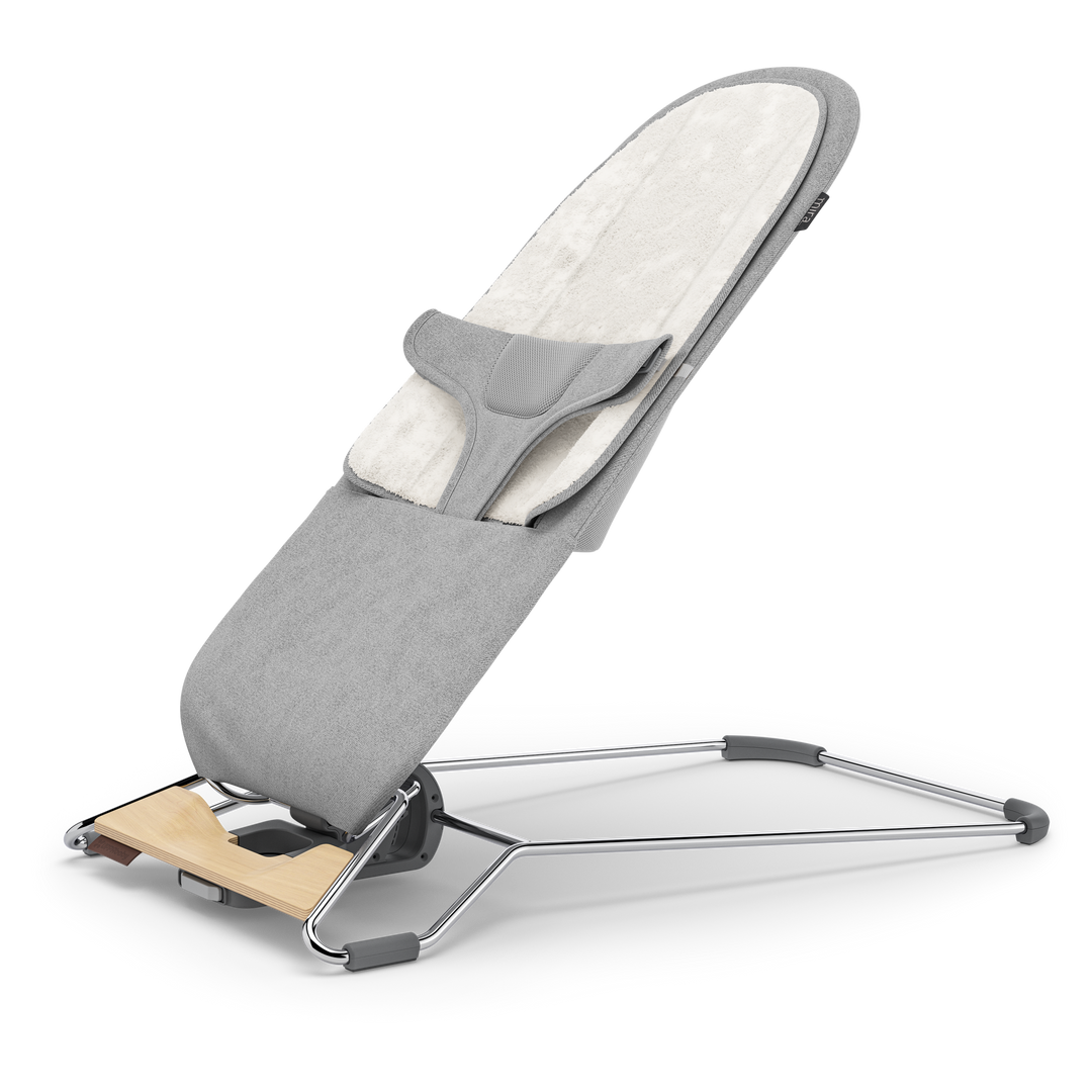 UPPAbaby Mira 2-in-1 Bouncer and Seat Stella [Grey Mélange | Silver Chrome | Maple Wood]