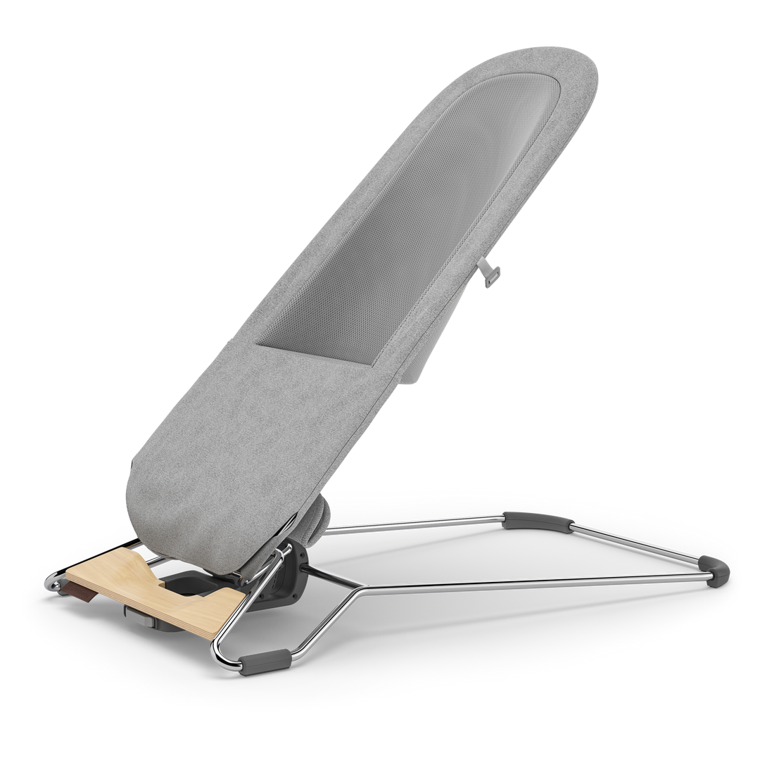 UPPAbaby Mira 2-in-1 Bouncer and Seat Stella [Grey Mélange | Silver Chrome | Maple Wood]