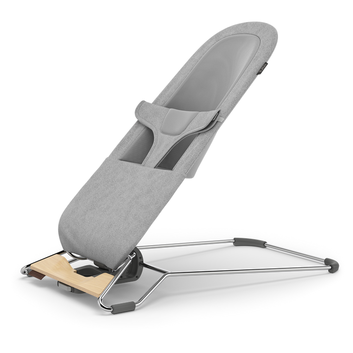 UPPAbaby Mira 2-in-1 Bouncer and Seat Stella [Grey Mélange | Silver Chrome | Maple Wood]