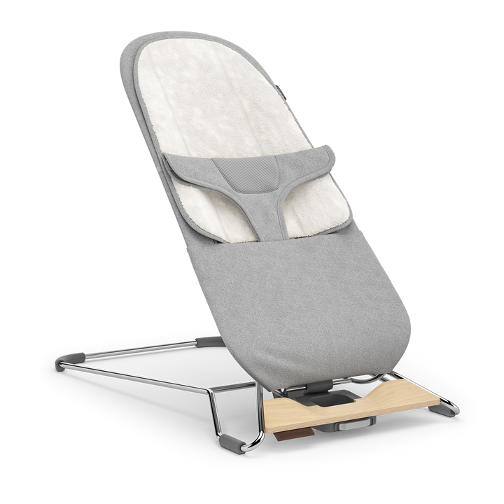UPPAbaby Mira 2-in-1 Bouncer and Seat Stella [Grey Mélange | Silver Chrome | Maple Wood]
