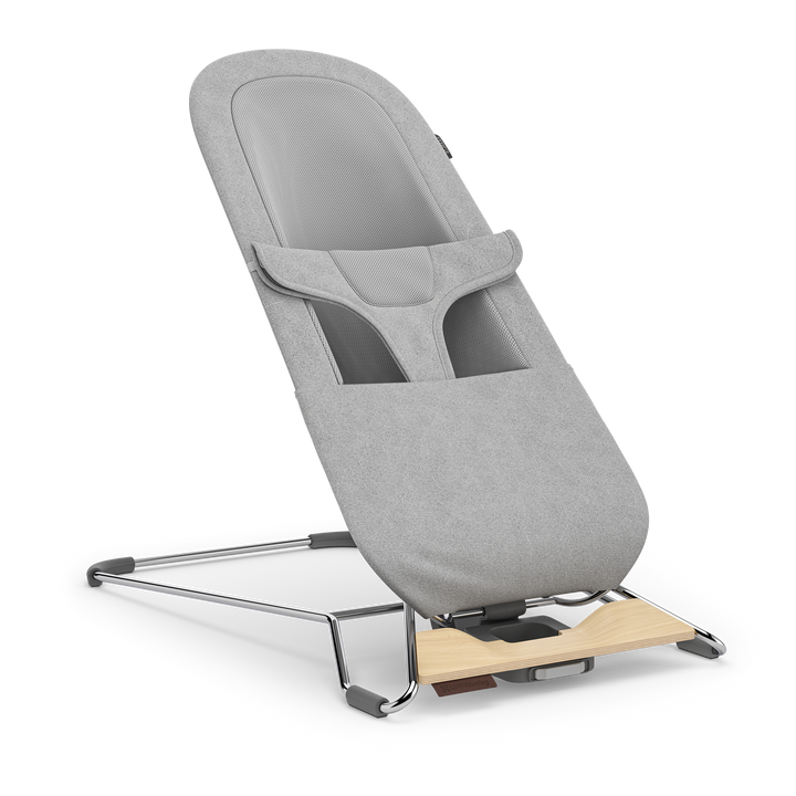 UPPAbaby Mira 2-in-1 Bouncer and Seat Stella [Grey Mélange | Silver Chrome | Maple Wood]