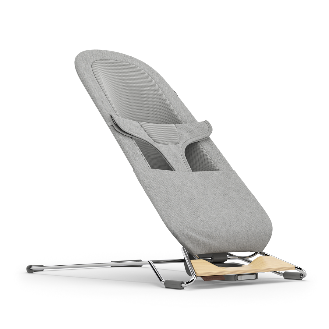 UPPAbaby Mira 2-in-1 Bouncer and Seat Stella [Grey Mélange | Silver Chrome | Maple Wood]