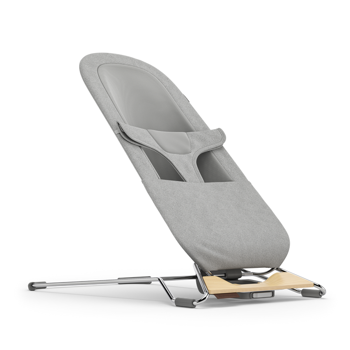 UPPAbaby Mira 2-in-1 Bouncer and Seat Stella [Grey Mélange | Silver Chrome | Maple Wood]