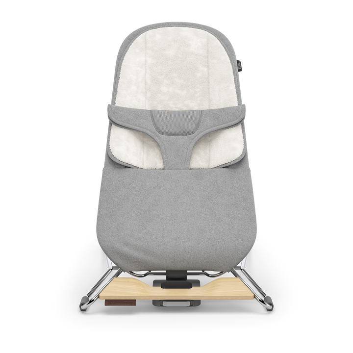 UPPAbaby Mira 2-in-1 Bouncer and Seat Stella [Grey Mélange | Silver Chrome | Maple Wood]