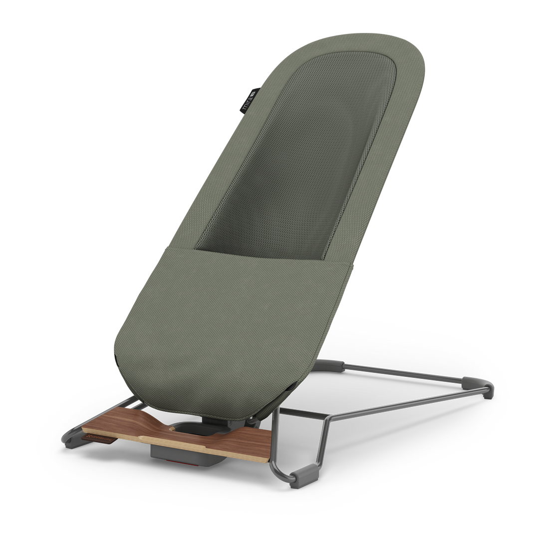 UPPAbaby Mira V2 3-in-1 Bouncer - Maddie (Green Soft Knit / Walnut)