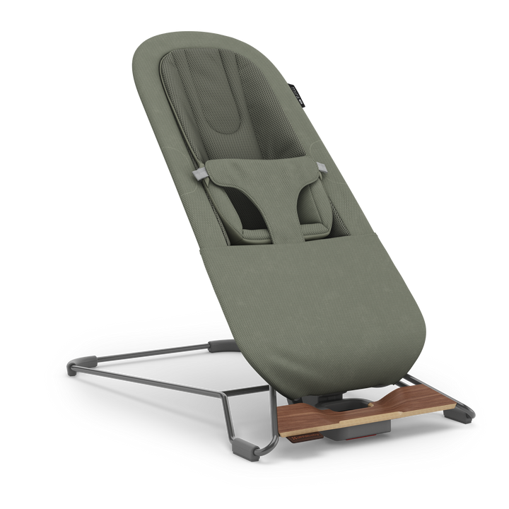 UPPAbaby Mira V2 3-in-1 Bouncer - Maddie (Green Soft Knit / Walnut)