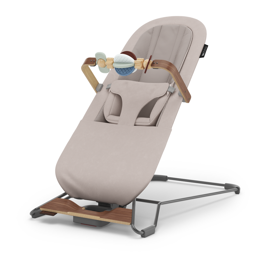 UPPAbaby Mira V2 3-in-1 Bouncer - Townsend (Beige Soft Knit / Walnut)