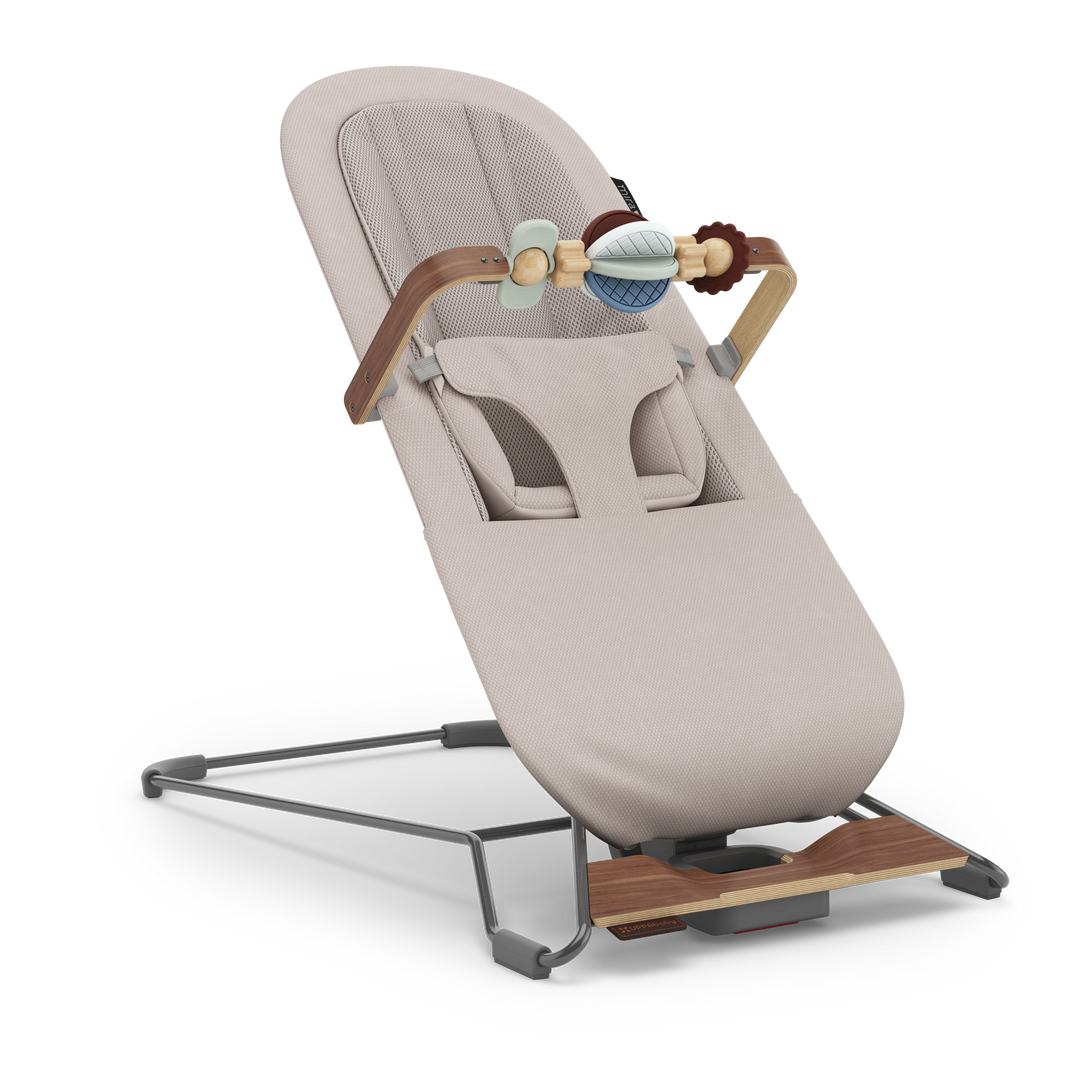UPPAbaby Mira V2 3-in-1 Bouncer - Townsend (Beige Soft Knit / Walnut)