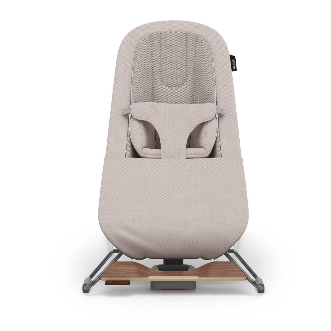 UPPAbaby Mira V2 3-in-1 Bouncer - Townsend (Beige Soft Knit / Walnut)
