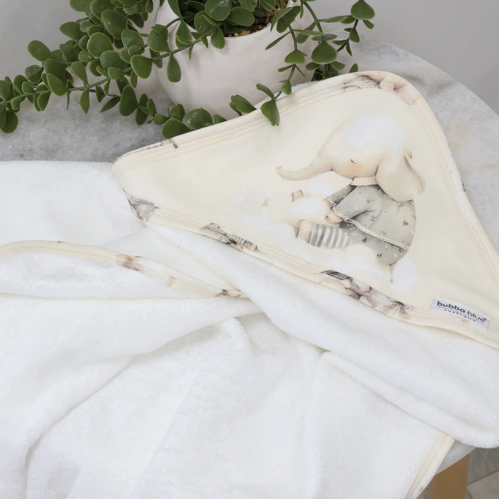 Bubba Blue Elephant Bedtime Hooded Towel