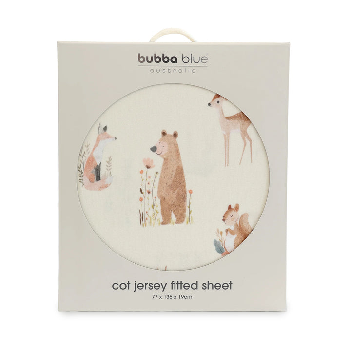 Bubba Blue Enchanted Jersey Cot Fitted Sheet