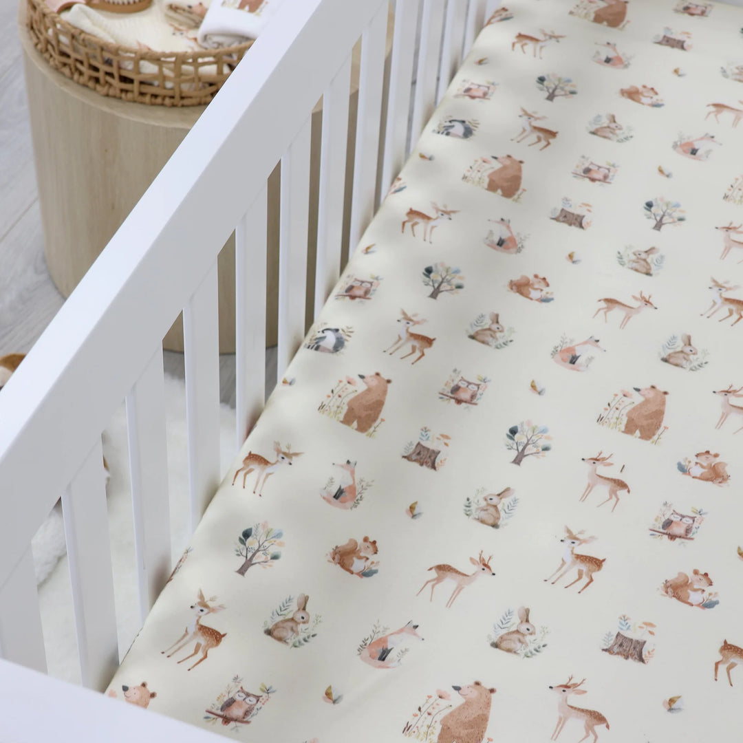 Bubba Blue Enchanted Jersey Cot Fitted Sheet