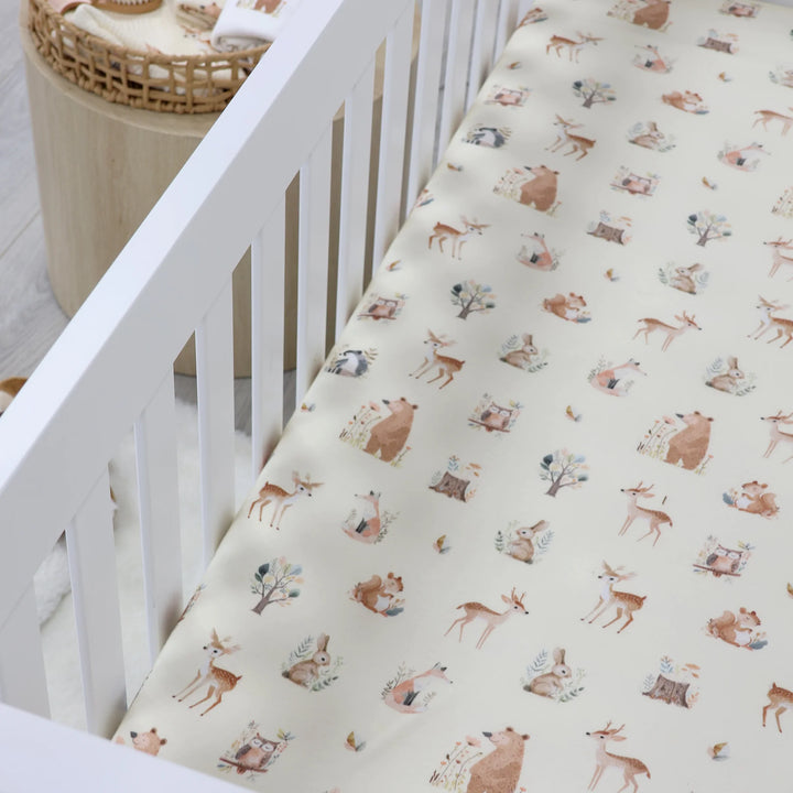 Bubba Blue Enchanted Jersey Cot Fitted Sheet