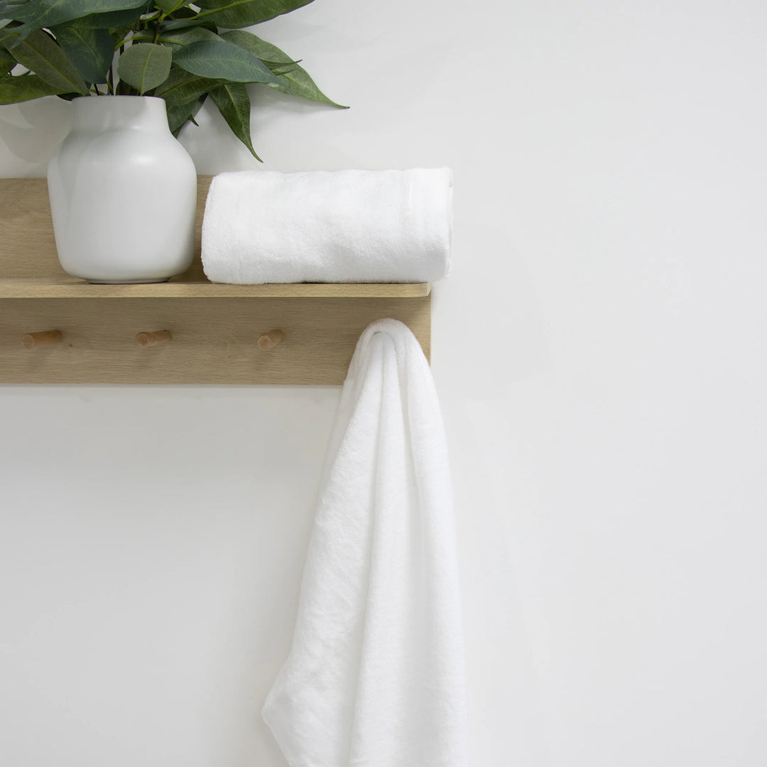 Bubba Blue Terrazzo Baby Bath Towel 2pk White