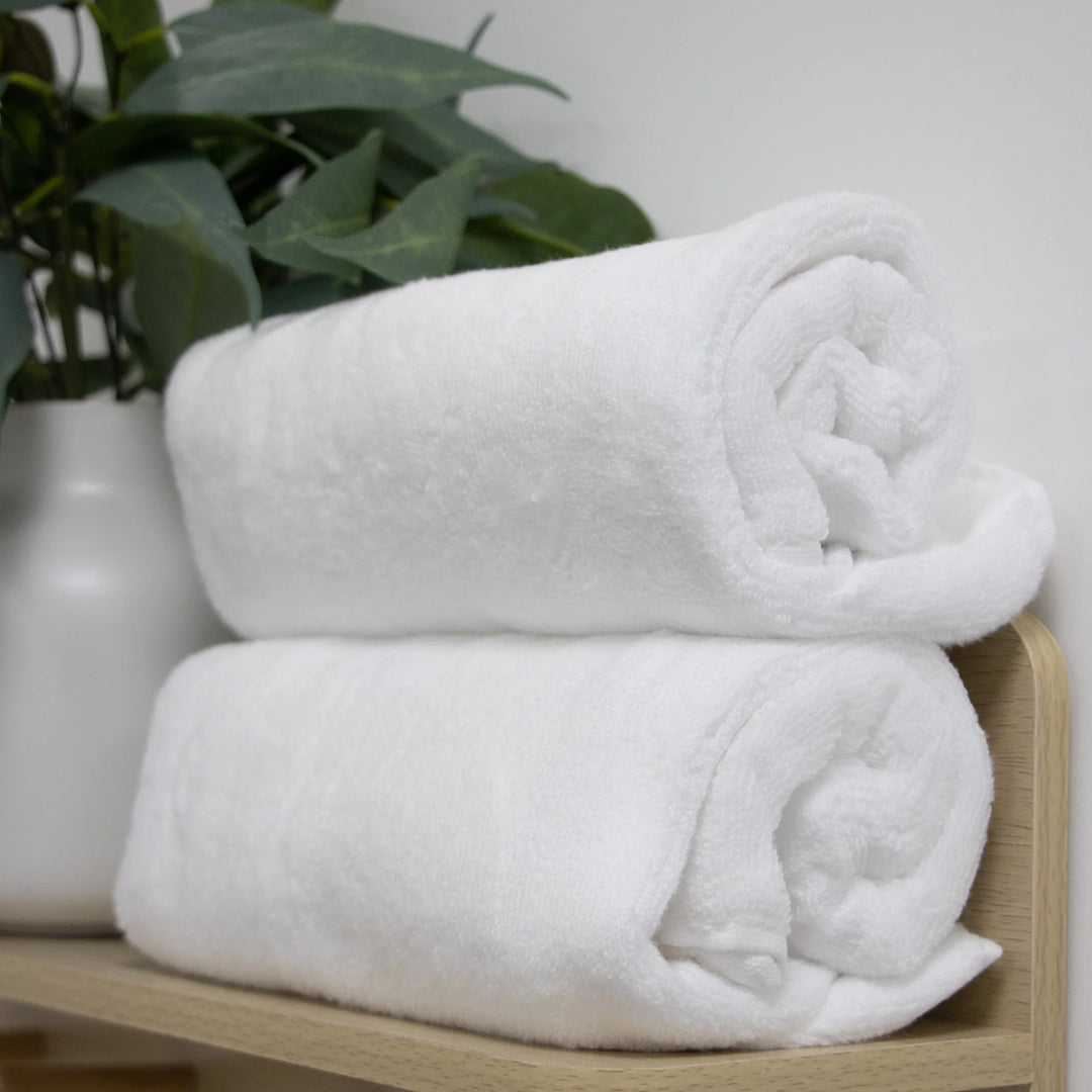 Bubba Blue Terrazzo Baby Bath Towel 2pk White