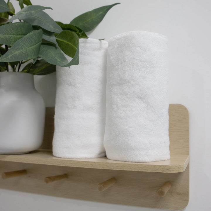 Bubba Blue Terrazzo Baby Bath Towel 2pk White