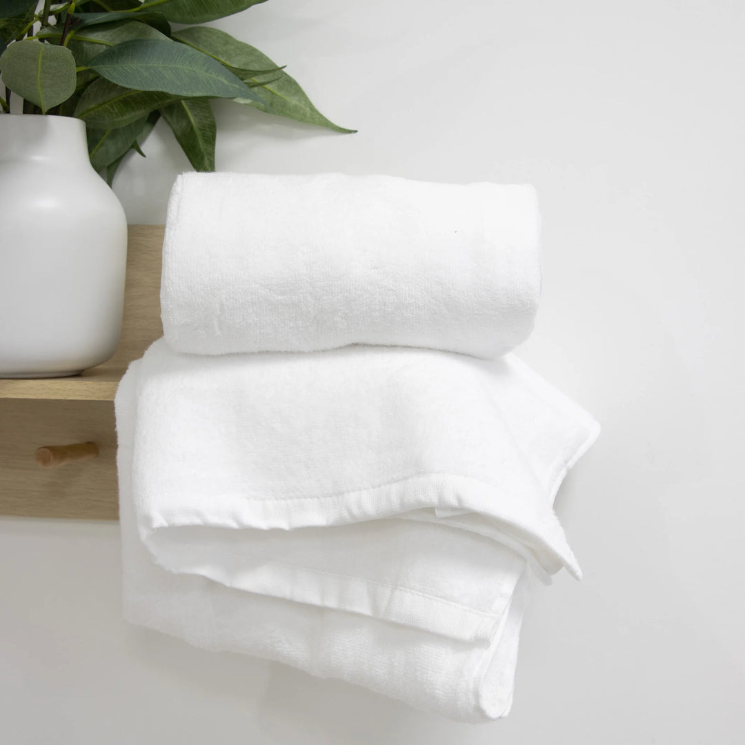 Bubba Blue Terrazzo Baby Bath Towel 2pk White