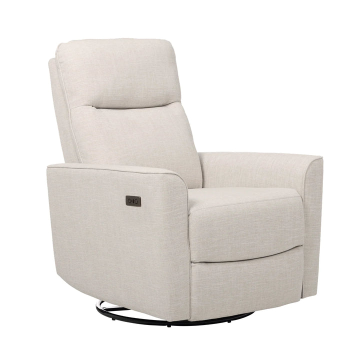 iL Tutto Felix Electric Recliner Glider Chair with USB in Eggshell
