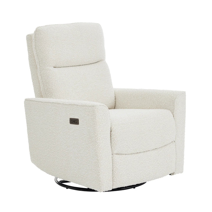 iL Tutto Felix Electric Recliner Glider Chair with USB in Vanilla Bouclé