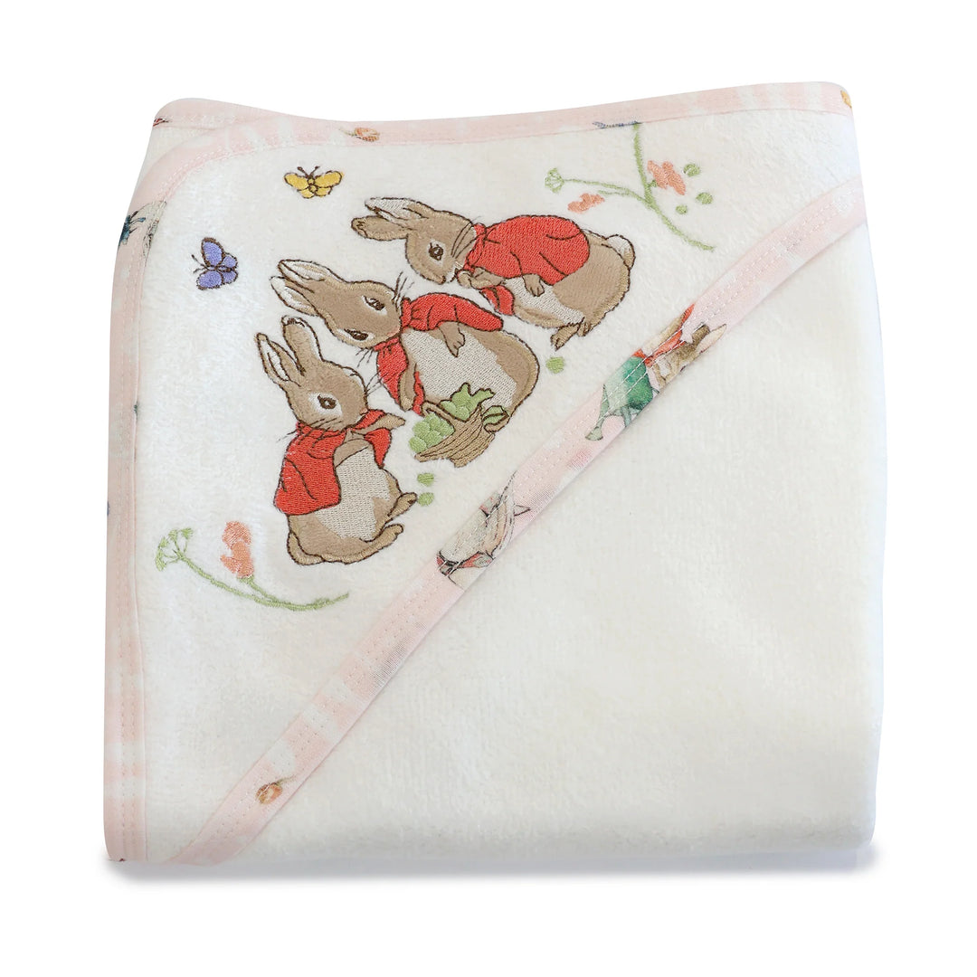 Bubba Blue Flopsy Mopsy & Cottontail Hooded Towel