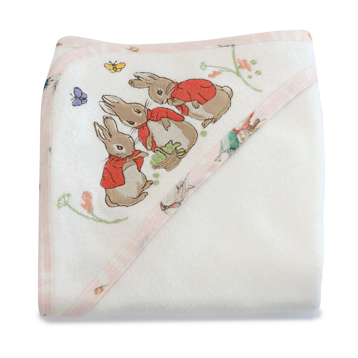 Bubba Blue Flopsy Mopsy & Cottontail Hooded Towel