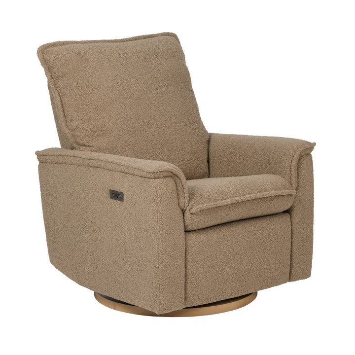 Il Tutto Louie Electric Recliner Glider Nursery Chair in Mocha Teddy