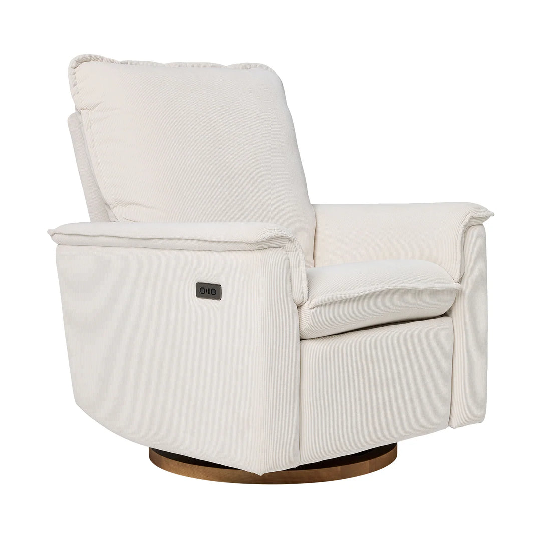 Il Tutto Louie Electric Recliner Glider Nursery Chair in Coconut Corduroy