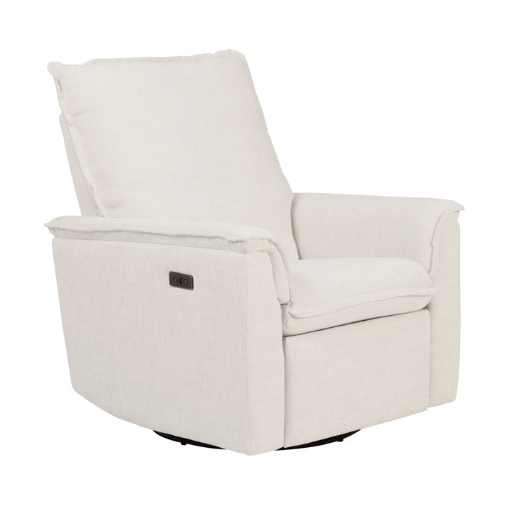Il Tutto Louie Electric Recliner Glider Nursery Chair in Eggshell
