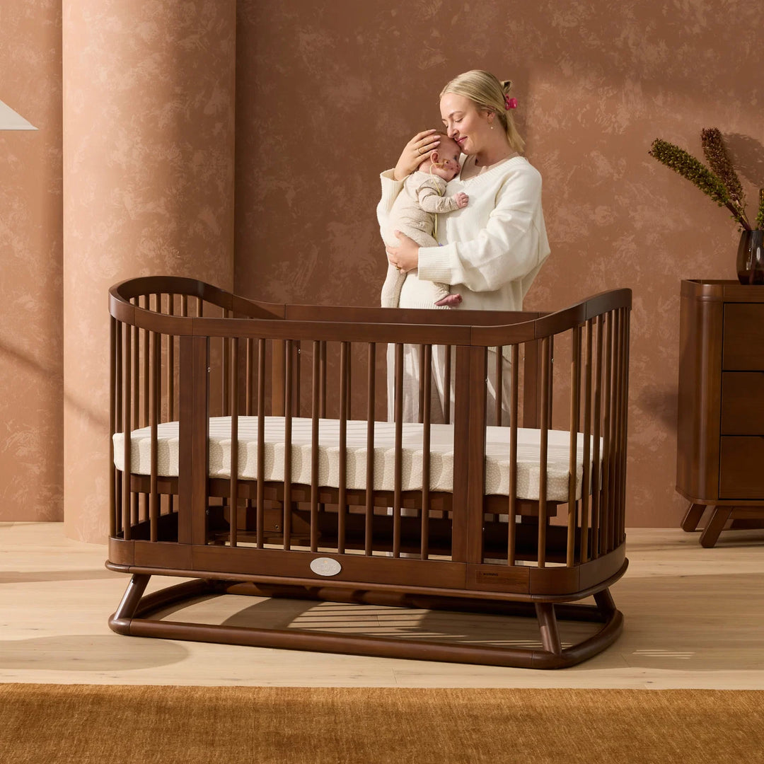iL Tutto Luca Sustainable Timber Cot in Walnut
