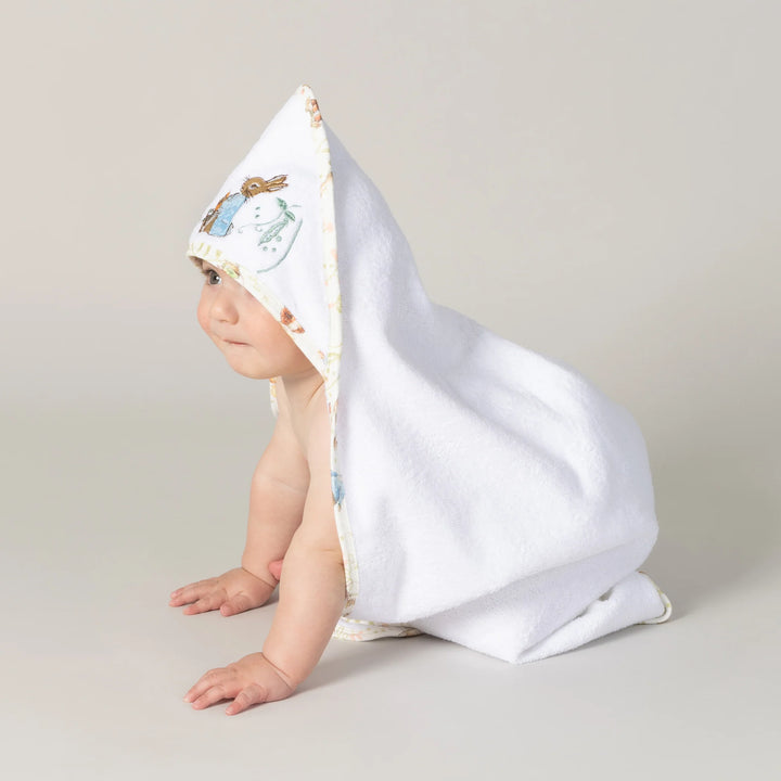 Bubba Blue Peter Rabbit & Benjamin Bunny Hooded Towel