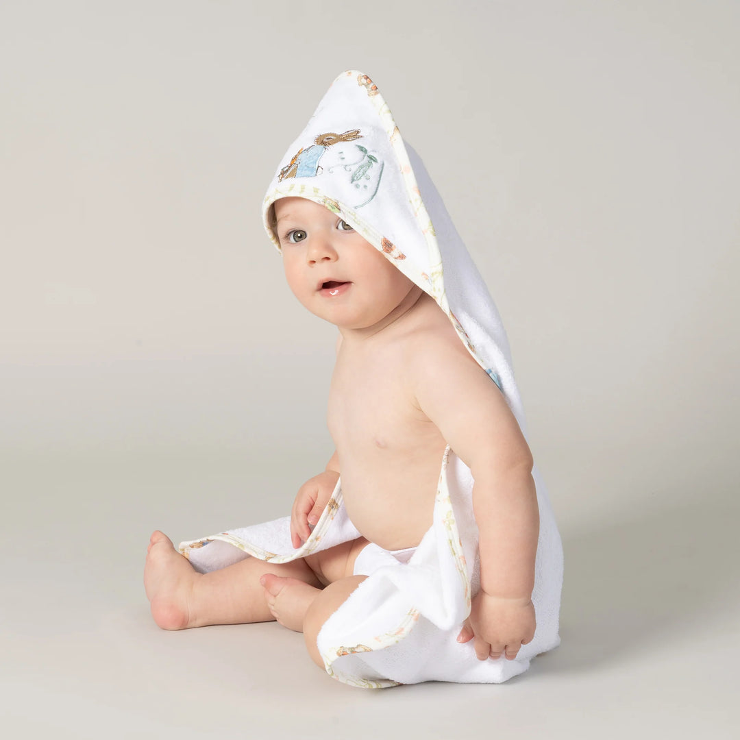 Bubba Blue Peter Rabbit & Benjamin Bunny Hooded Towel