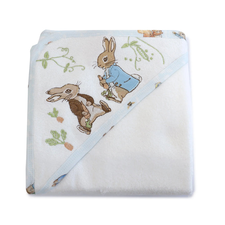 Bubba Blue Peter Rabbit & Benjamin Bunny Hooded Towel