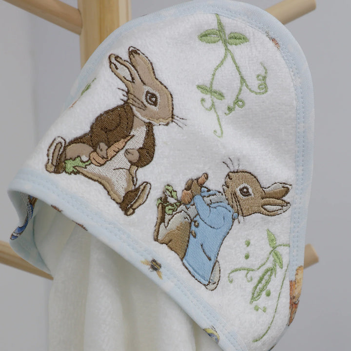 Bubba Blue Peter Rabbit & Benjamin Bunny Hooded Towel