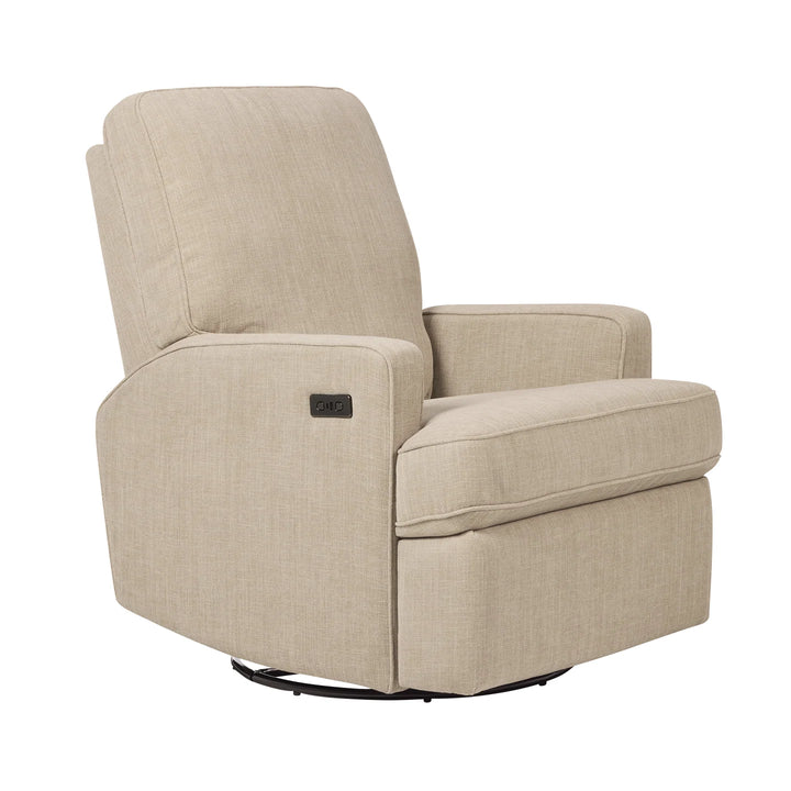 Il Tutto Quinn Electric Recliner Glider Chair with USB in Latté