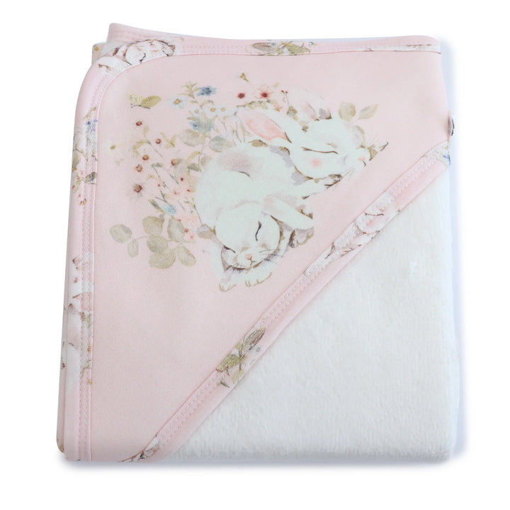 Bubba Blue Sleeping Bunny Hooded Towel
