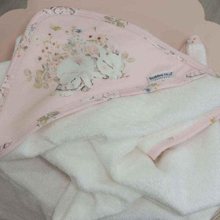 Bubba Blue Sleeping Bunny Hooded Towel