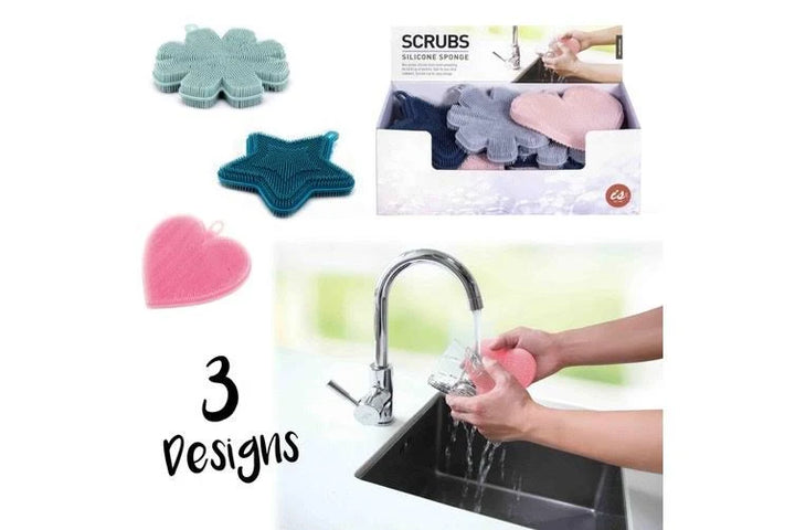 Scrubs - Silicone Dishwashing Sponge(Assorted)