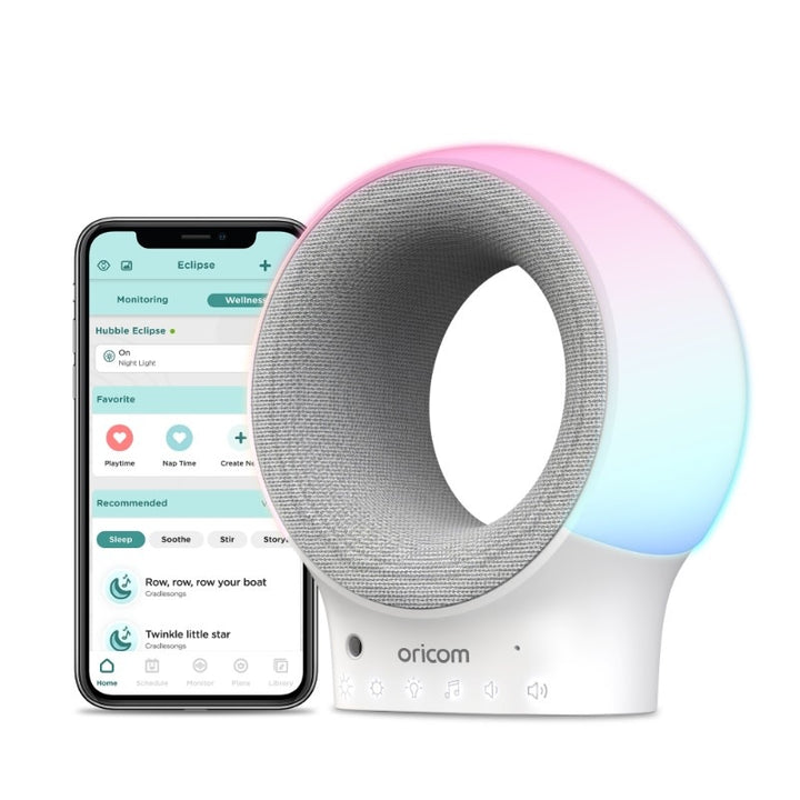 Oricom Smart Wifi Audio Monitor with Sound Soother, Night Light & Speaker(OBHSSOO)