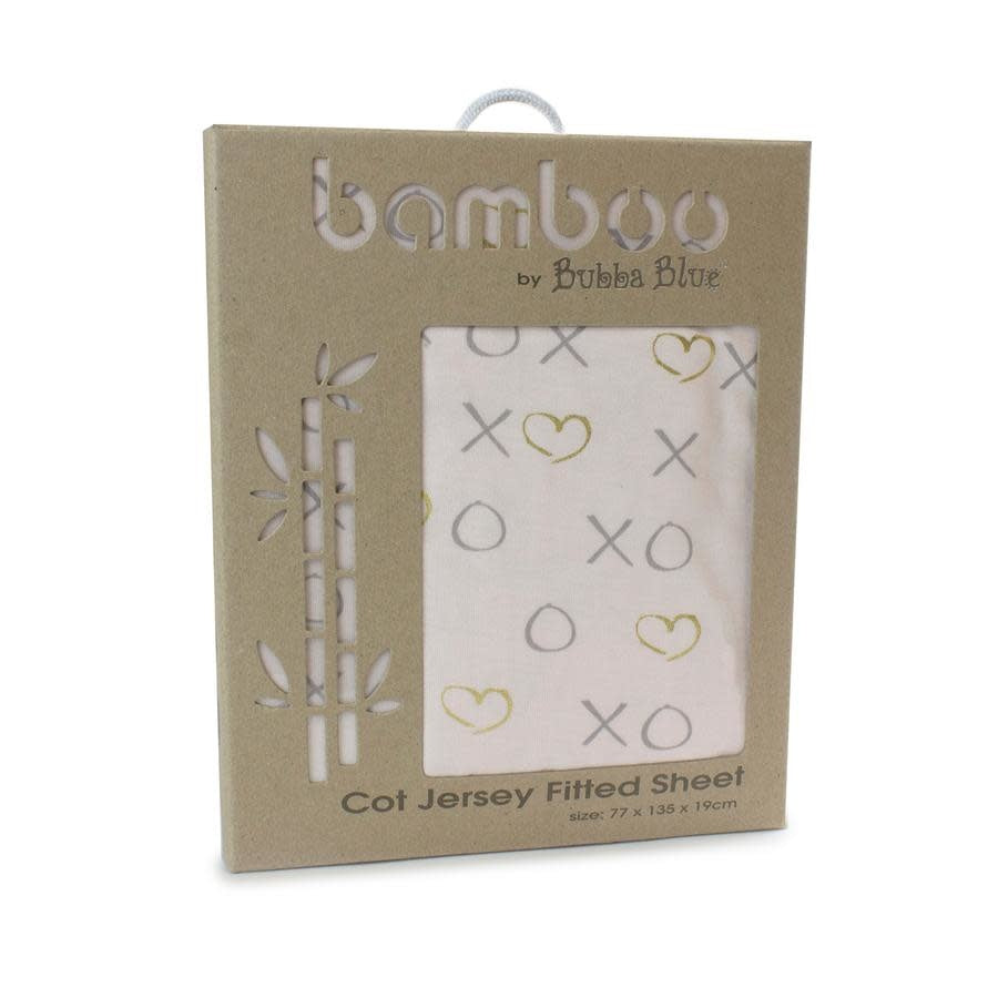 Bamboo Jersey Cot Fitted Sheet