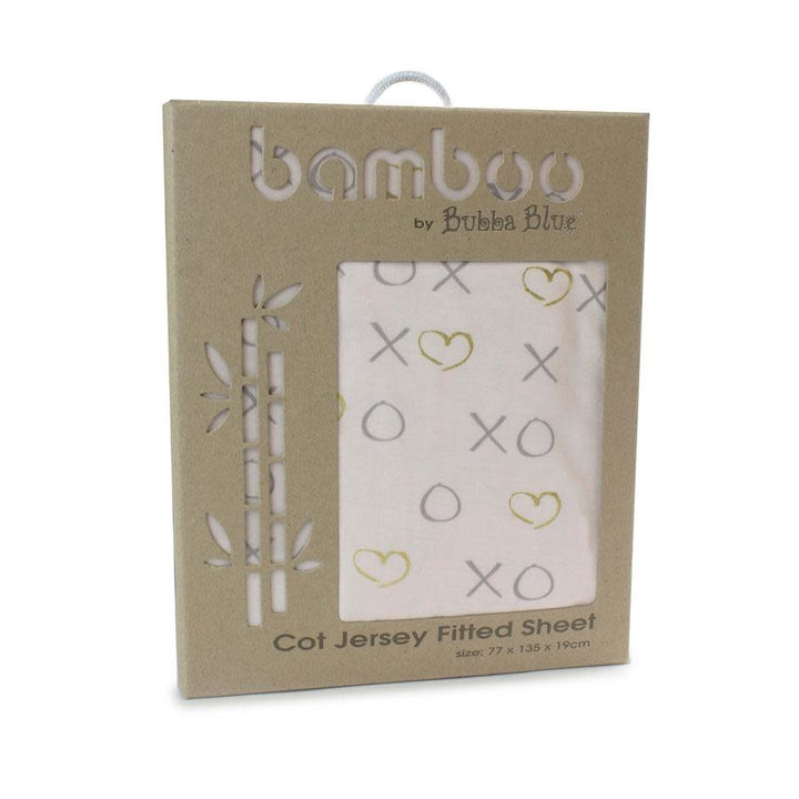 Bamboo Jersey Cot Fitted Sheet