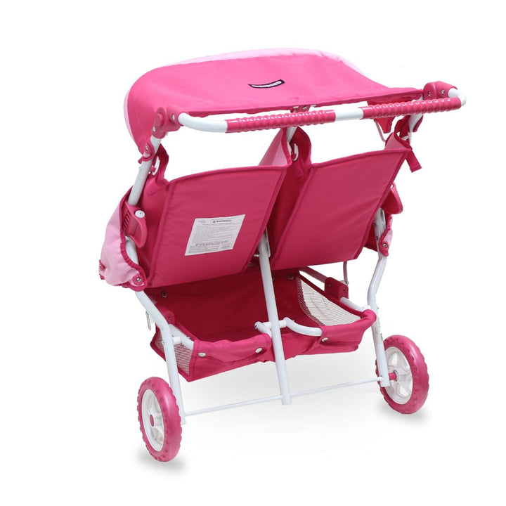 Valco Baby Mini Marathon Twin Stroller - Butterfly Pink (T9089)