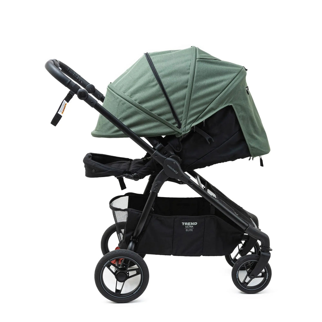 Valco Baby Trend Ultra Elite + Bassinet Bundle - Basil