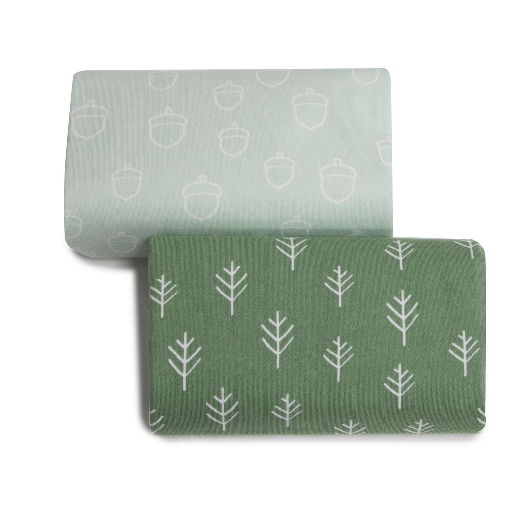 Bubba Blue Nordic 2pk Waterproof Change Pad Covers Avocado/Forest