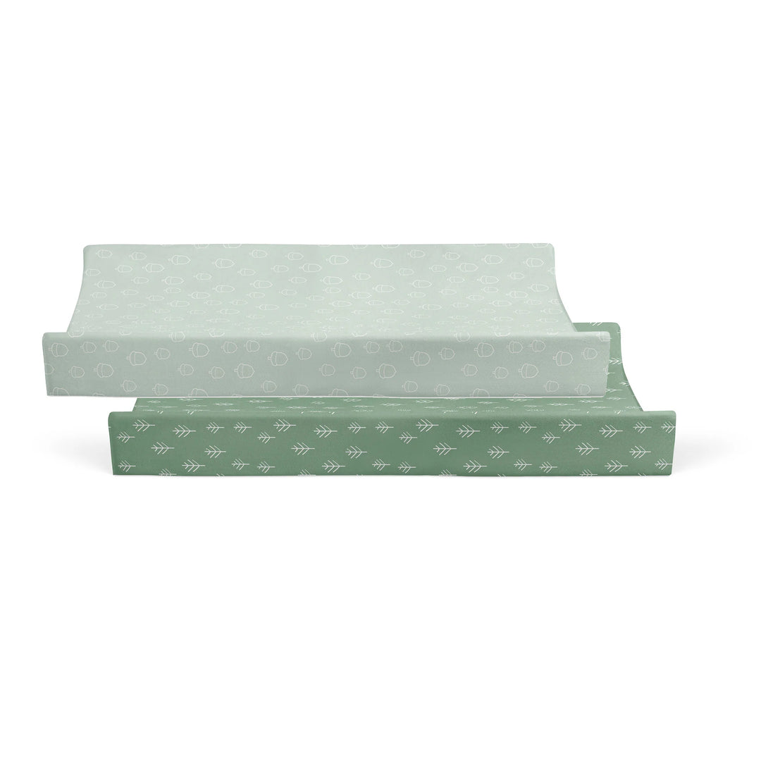Bubba Blue Nordic 2pk Waterproof Change Pad Covers Avocado/Forest